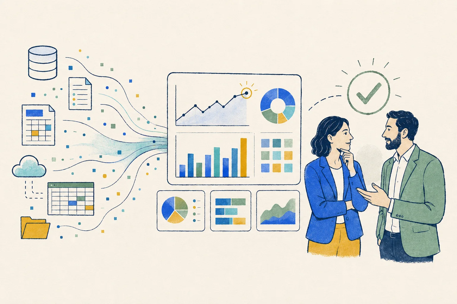 Responsables transformando datos dispersos en indicadores claros para decidir